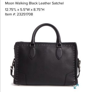 Rebecca Minkoff Moonwalking Black Leather Satchel